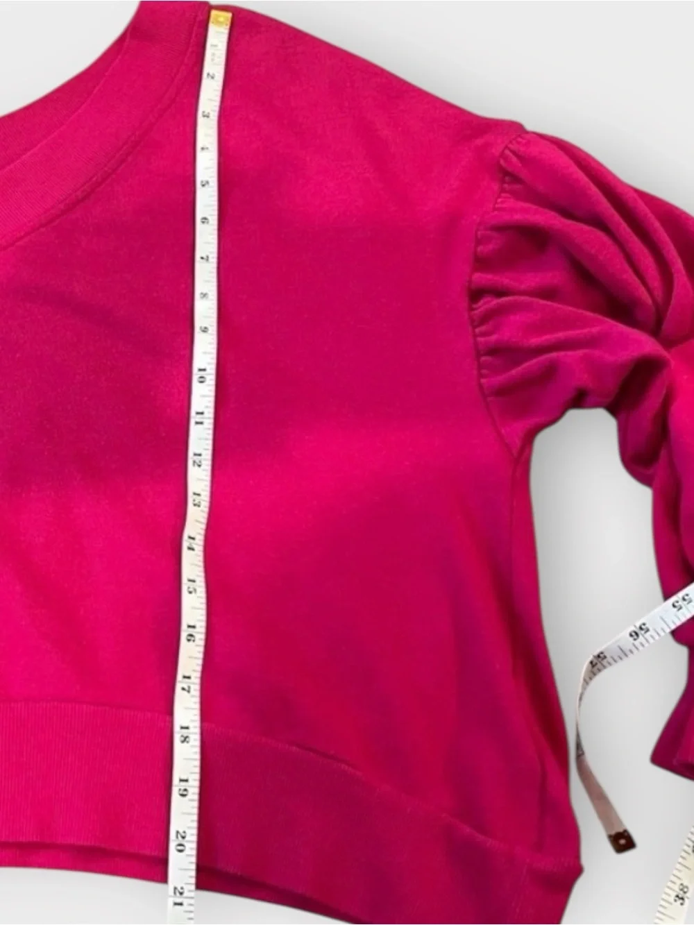 Wild Fable Hot Pink Cropped Sweatshirt Size 2X Plus Size Off the Shoulder crop - Picture 6 of 13